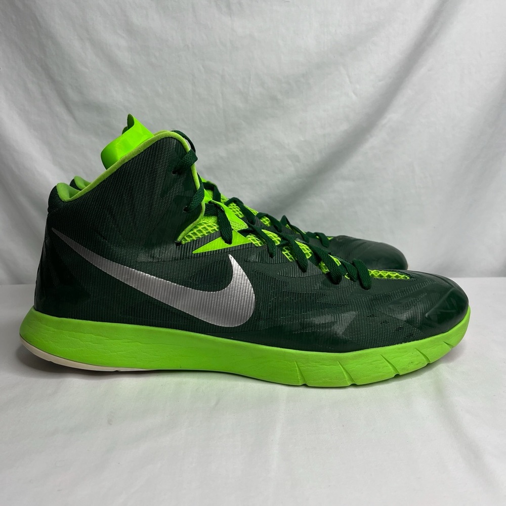 Size 15 - Nike Lunar Hyperquickness TB Green Basketball Shoes 652775-303